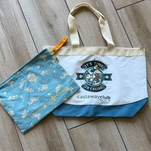 Disney Cruise DCL Castaway Club Tote and Pouch Set